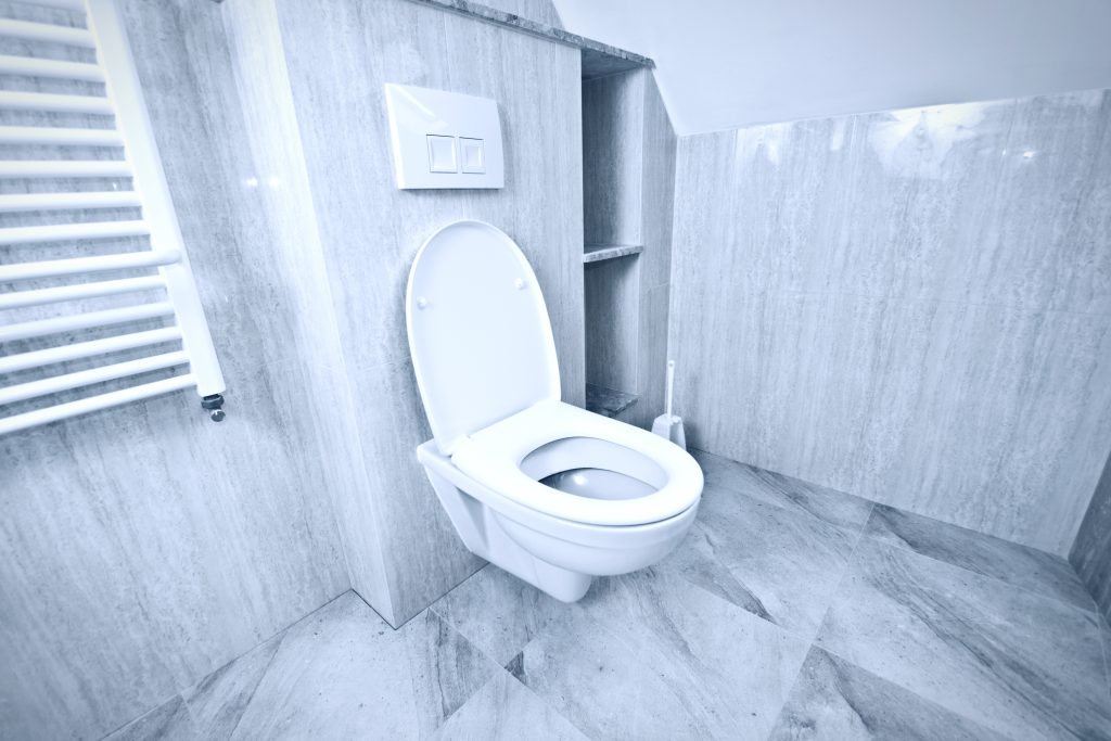 White Toilet Bowl Restroom